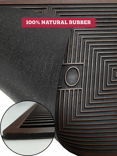 Multipurpose Rubber Mat – Anti-Skid, Waterproof <small> (abstract-rosegold)</small>