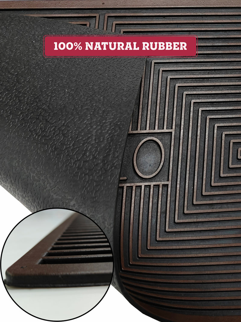 Multipurpose Rubber Mat – Anti-Skid, Waterproof <small> (abstract-rosegold)</small>