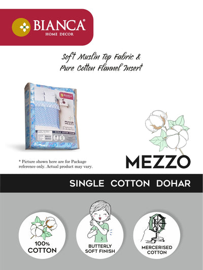 Extremely Soft 100% Muslin Cotton Dohar With Pure Cotton Flannel Filling <small> (floral-grey)</small>