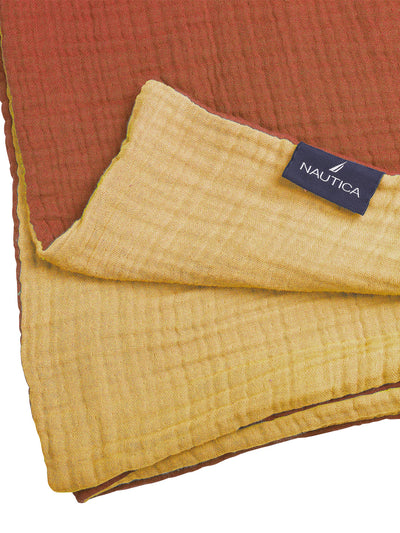 Cotton Dohar For Lightweight Warmth And Breathable Coziness <small> (reversible-rust/sand)</small>