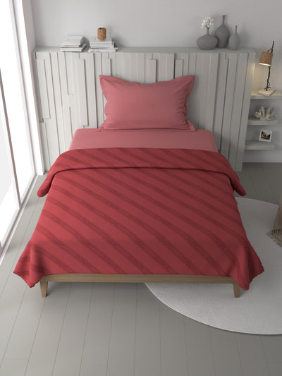 100% Premium Cotton Blanket With Pure Cotton Flannel Filling <small> (ornamental-red)</small>