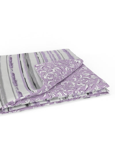 Extremely Soft Micro Single Dohar <small> (stripe-grey/lilac)</small>