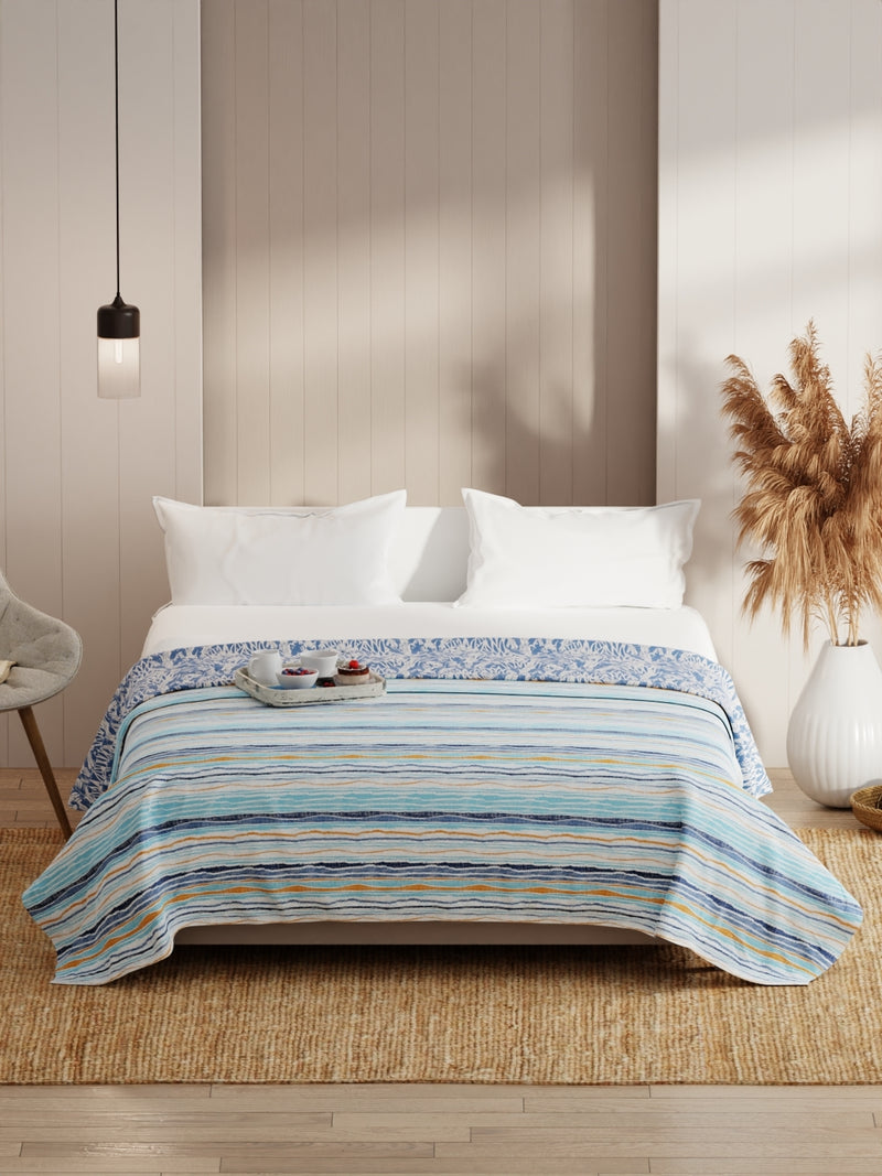 Extremely Soft Micro Double Dohar <small> (abstract-blue)</small>