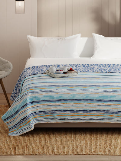 Extremely Soft Micro Double Dohar <small> (abstract-blue)</small>