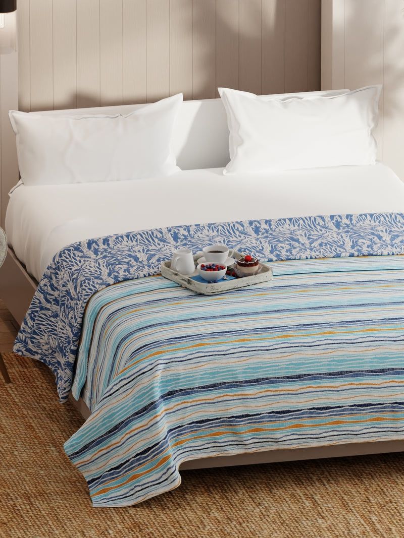 Extremely Soft Micro Double Dohar <small> (abstract-blue)</small>