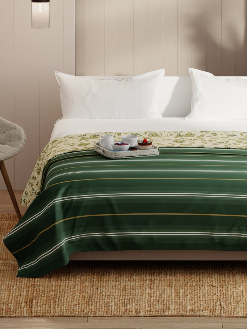 Extremely Soft Micro Double Dohar <small> (stripe-green/yellow)</small>