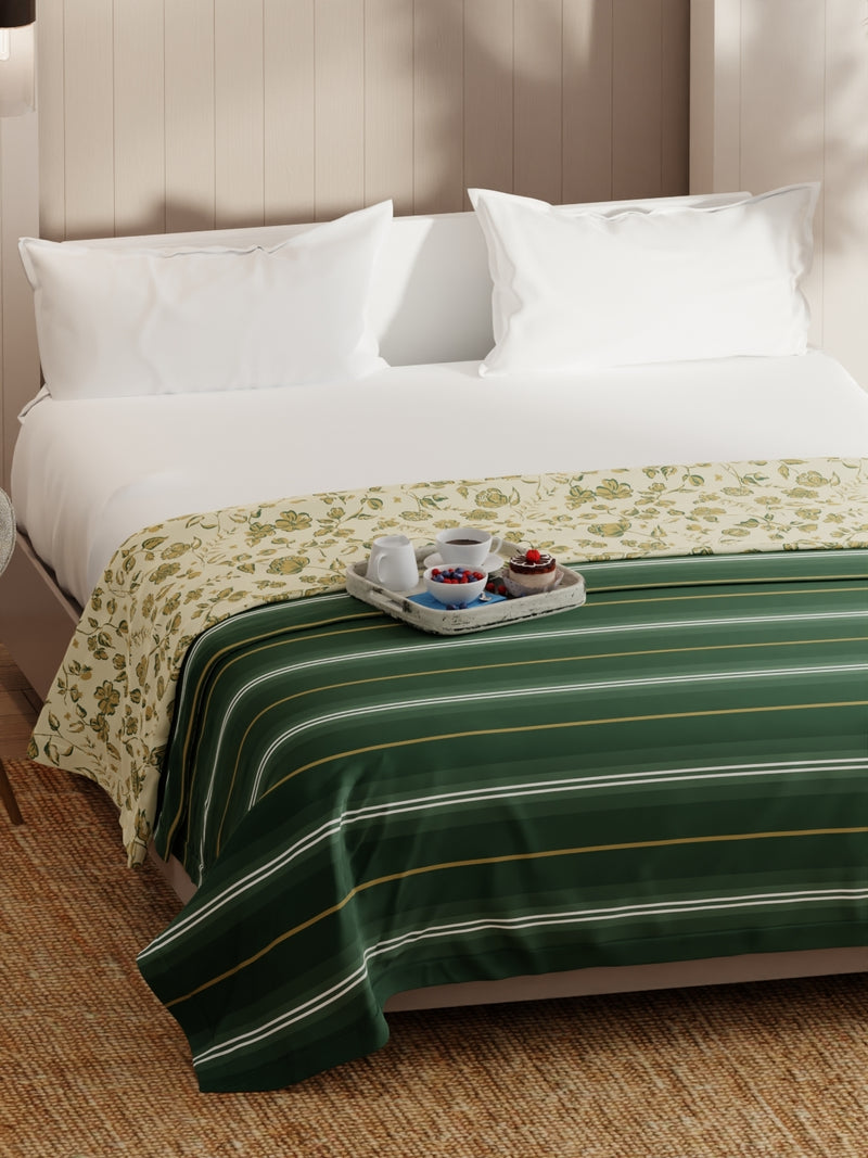 Extremely Soft Micro Double Dohar <small> (stripe-green/yellow)</small>