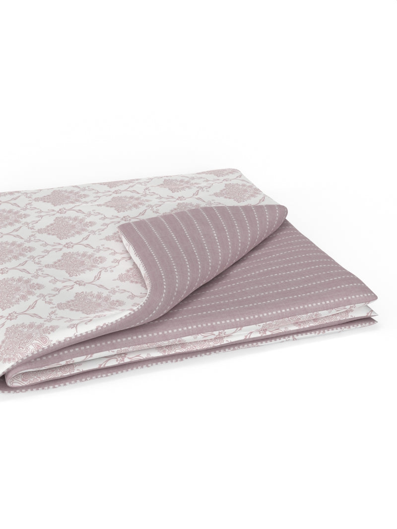 Extremely Soft 100% Muslin Cotton Dohar With Pure Cotton Flannel Filling <small> (floral-blue/white)</small>