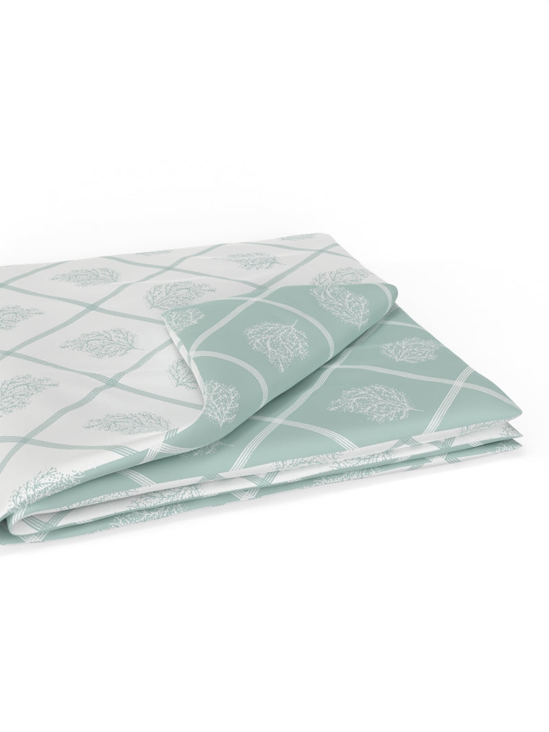 Extremely Soft 100% Muslin Cotton Dohar With Pure Cotton Flannel Filling <small> (floral-grey/white)</small>