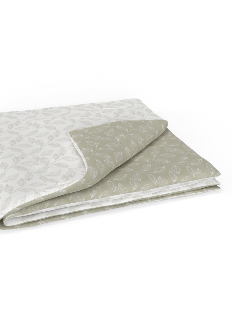Extremely Soft 100% Muslin Cotton Dohar With Pure Cotton Flannel Filling <small> (floral-grey/white)</small>