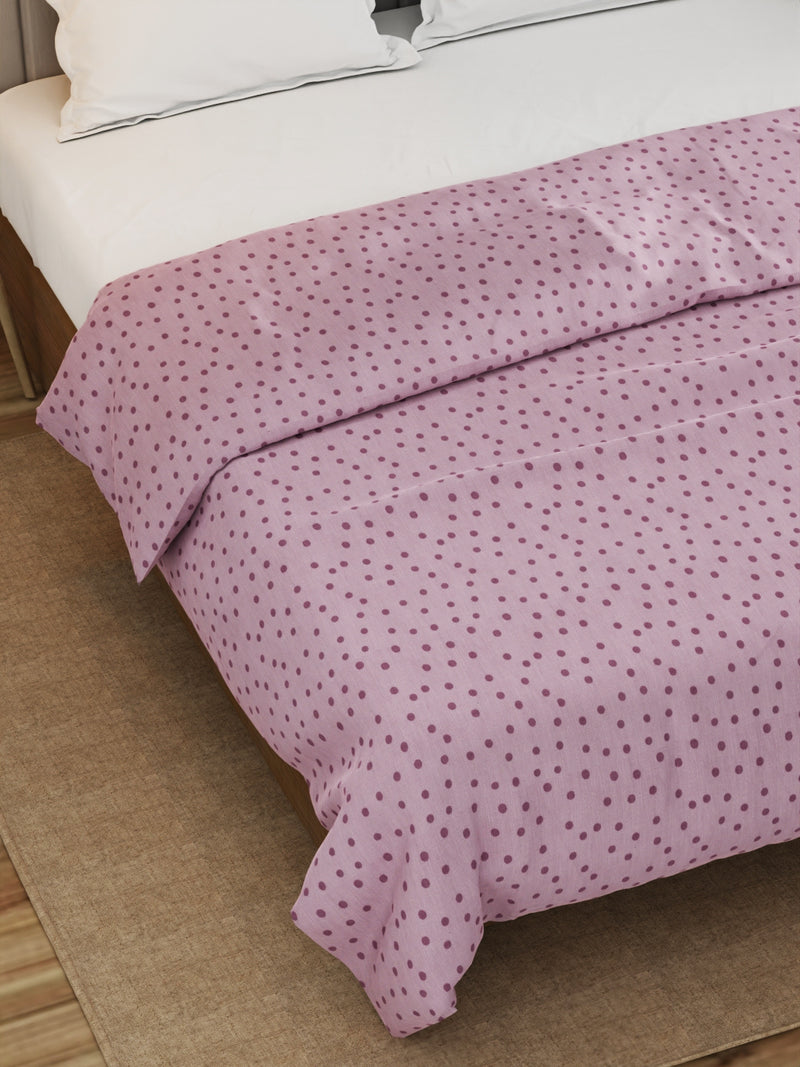 Super Fine 100% Egyptian Satin Cotton Blanket With Pure Cotton Flannel Filling <small> (geometric-pink)</small>