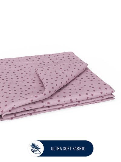 Super Fine 100% Egyptian Satin Cotton Blanket With Pure Cotton Flannel Filling <small> (geometric-pink)</small>
