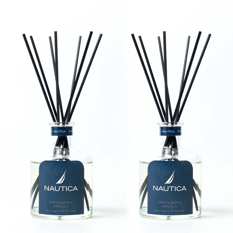 100% Natural Aroma Oil Diffuser Set With 7 Reeds <small> (sandalwood vanilla-natural)</small>