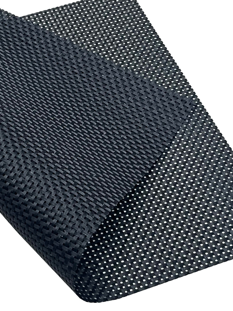 Premium Woven Pvc Placemat For Dining Table <small> (alpine-black)</small>