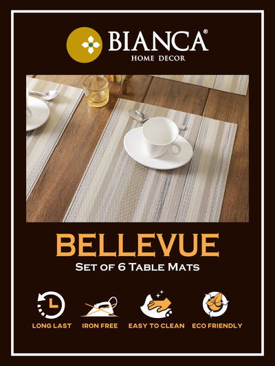 Luxury Woven Pvc Placemat For Dining Table <small> (bellevue-green)</small>