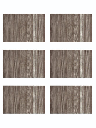 Premium Woven Pvc Placemat For Dining Table <small> (alpine-beige)</small>