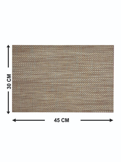 Luxury Woven Pvc Placemat For Dining Table <small> (bellevue-ivory)</small>