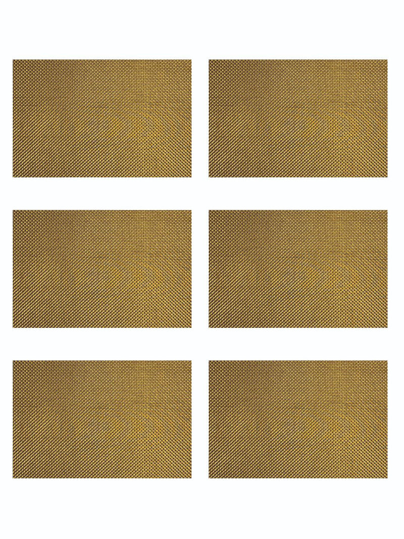 Luxury Woven Pvc Placemat For Dining Table <small> (bellevue-gold)</small>