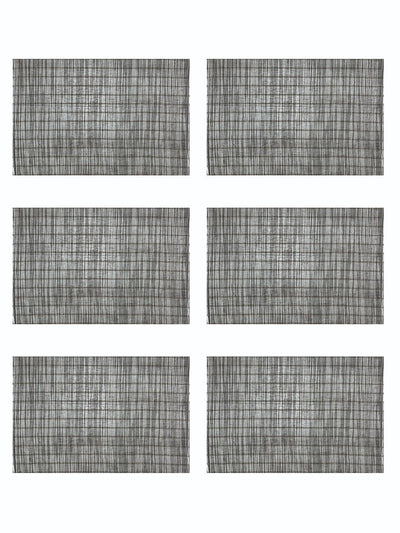 Premium Woven Pvc Placemat For Dining Table <small> (alpine-grey)</small>