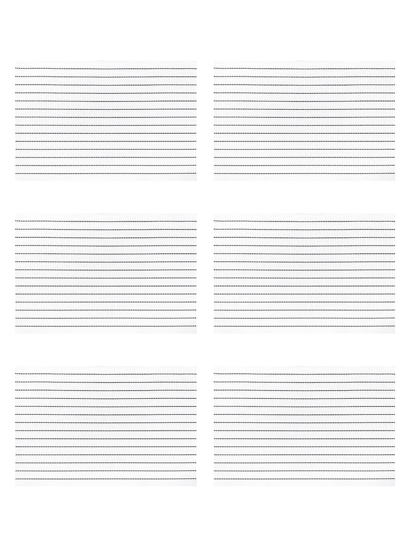 Premium Woven Pvc Placemat For Dining Table <small> (stripe-ivory)</small>
