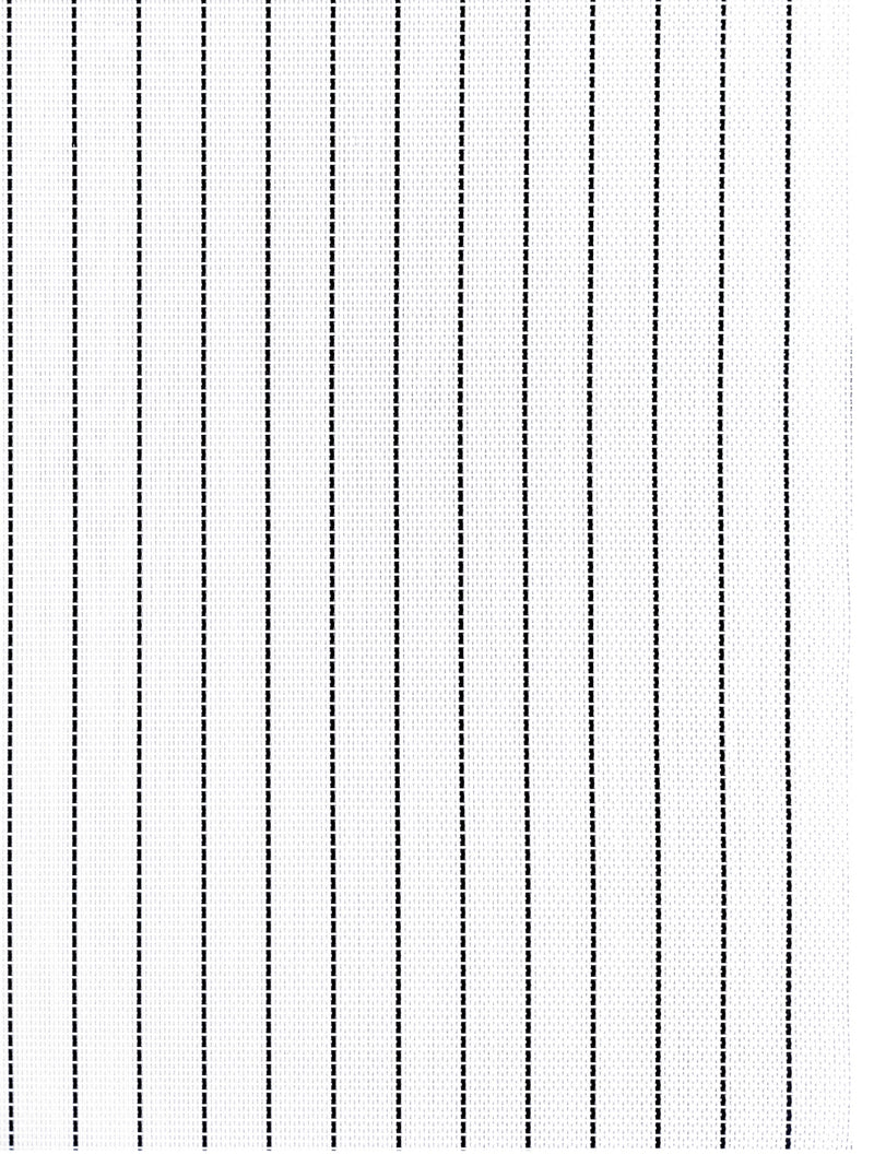 Premium Woven Pvc Placemat For Dining Table <small> (stripe-ivory)</small>