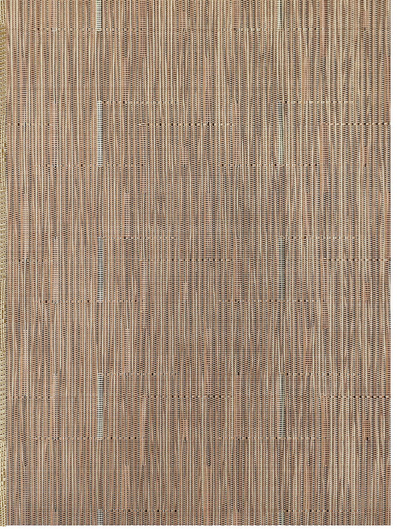 Premium Woven Pvc Placemat For Dining Table <small> (stripe-brown)</small>