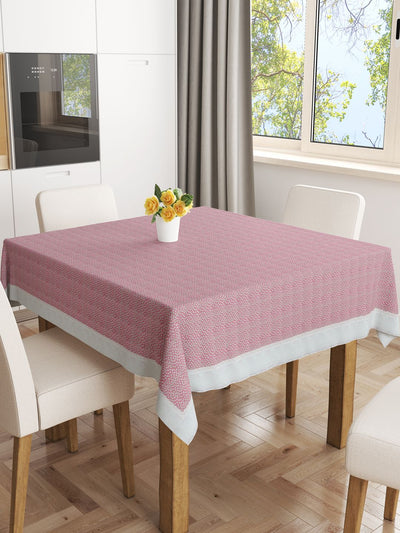 Vinyl Pvc Dining Table Cover Easy To Clean Table Cloth <small> (floral-pink)</small>