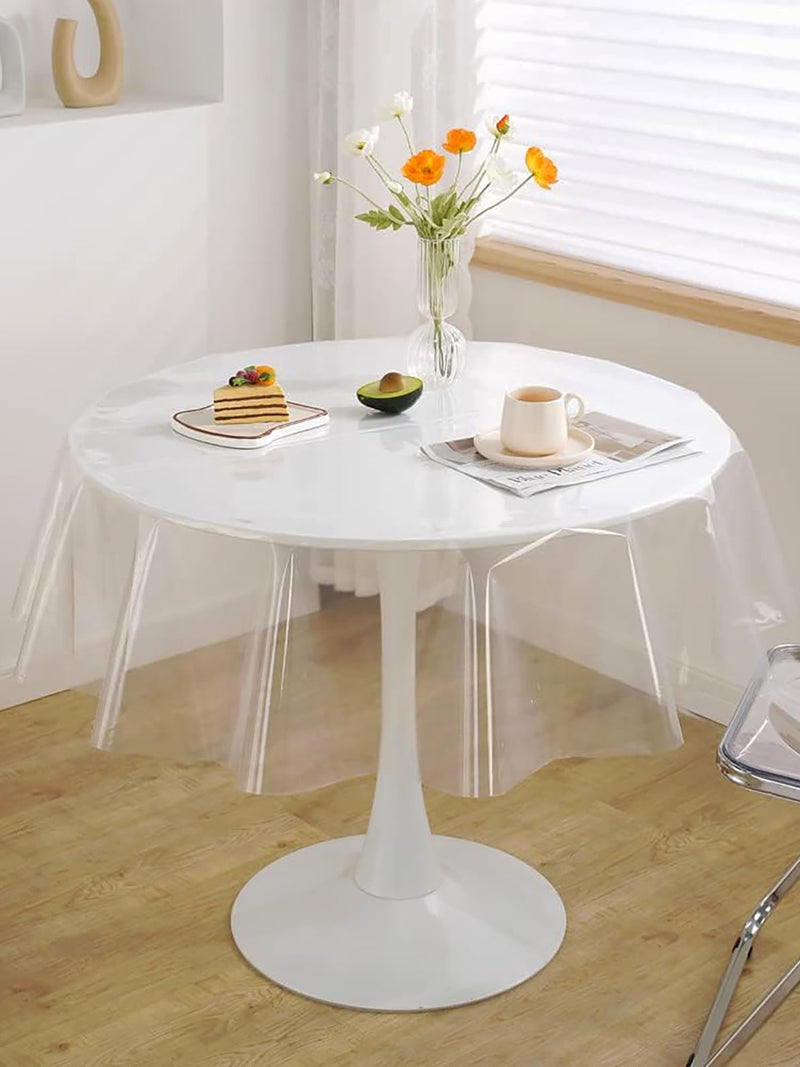 Vinyl Pvc Dining Table Cover Easy To Clean Table Cloth <small> (without border-transparent)</small>