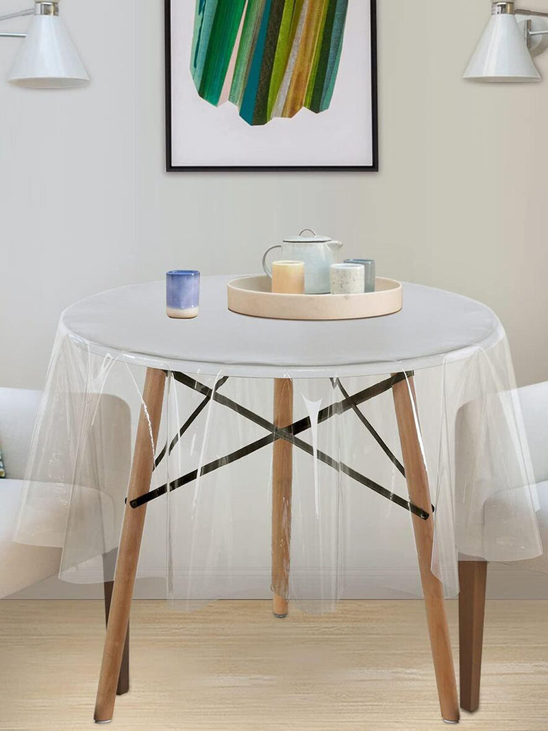 Vinyl Pvc Dining Table Cover Easy To Clean Table Cloth <small> (without border-transparent)</small>