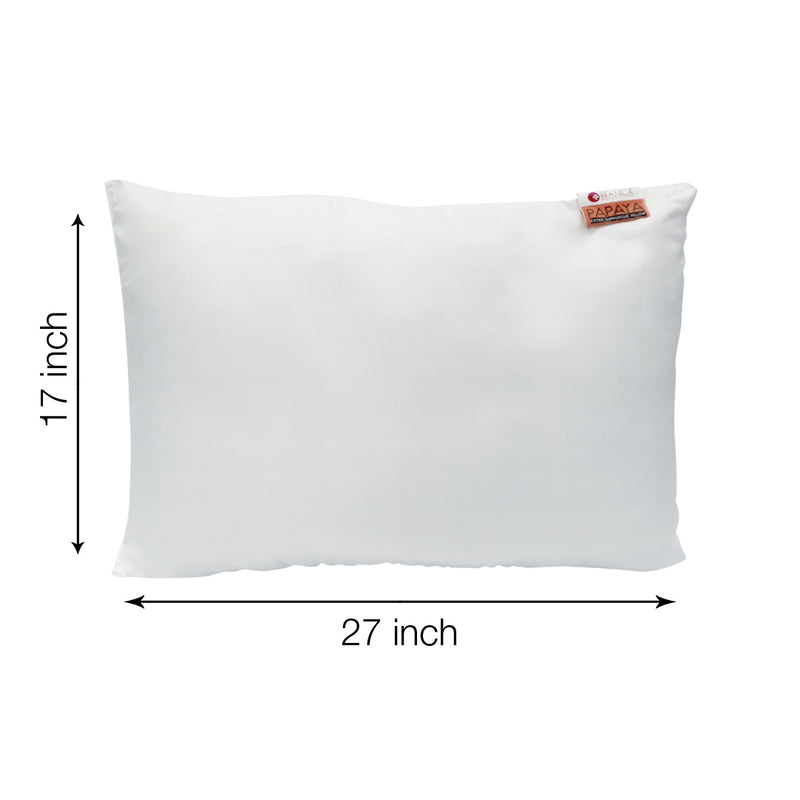 Soft Papaya Microfiber Pillow With Smooth Microfiber Shell <small> (solid-white)</small>