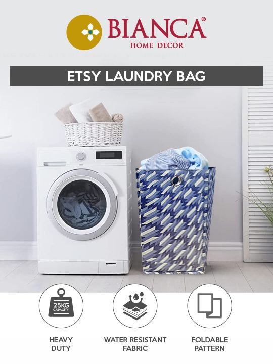 Waterproof Folding Laundry Basket <small> (checks-beige)</small>