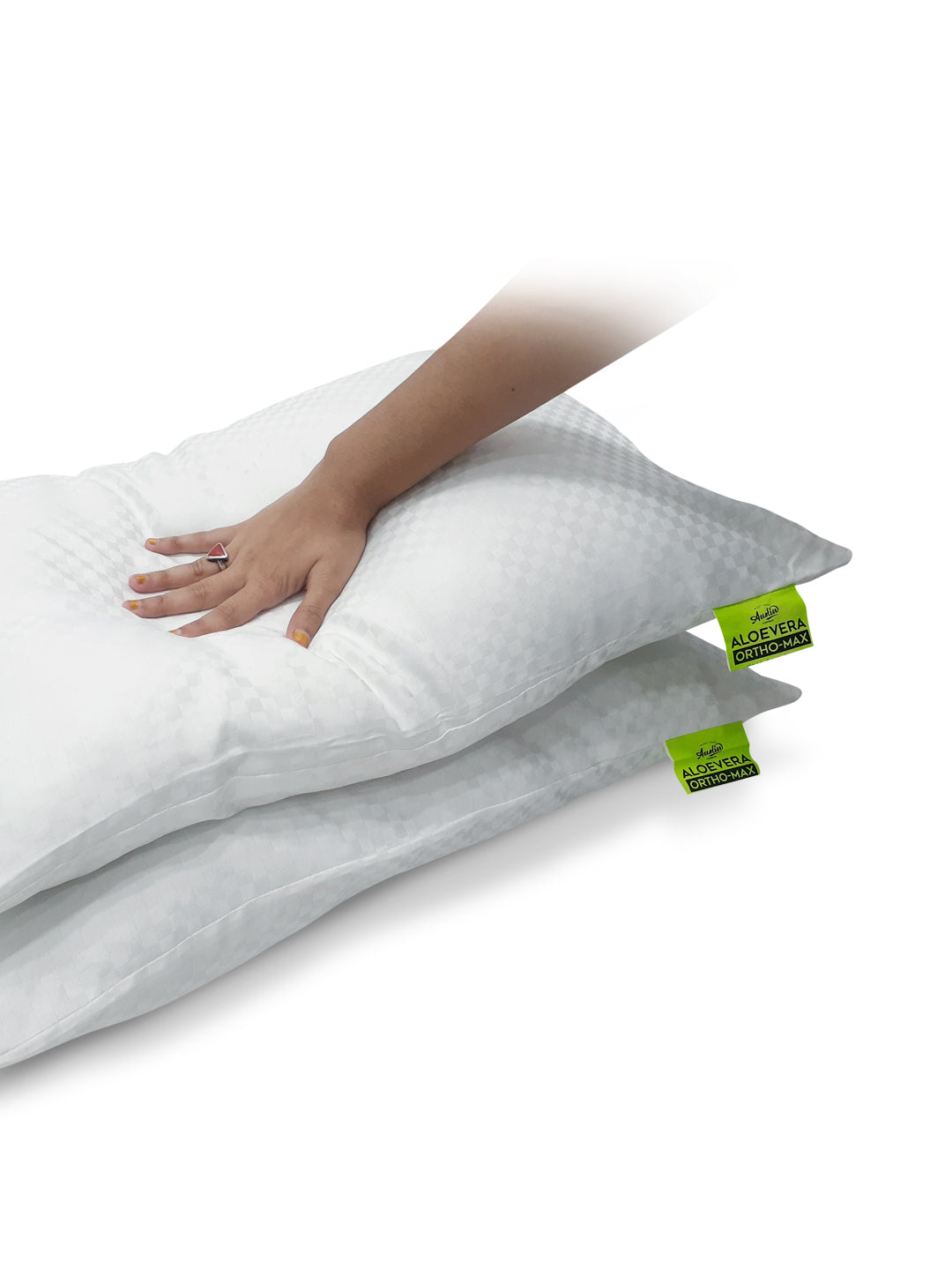 KOPA Aloevera Microfiber Sleeping Pillow With Silky Smooth Micro Fabric  Shell -2pc 16 X 24 (ortho-max) solid-white – Bianca Home
