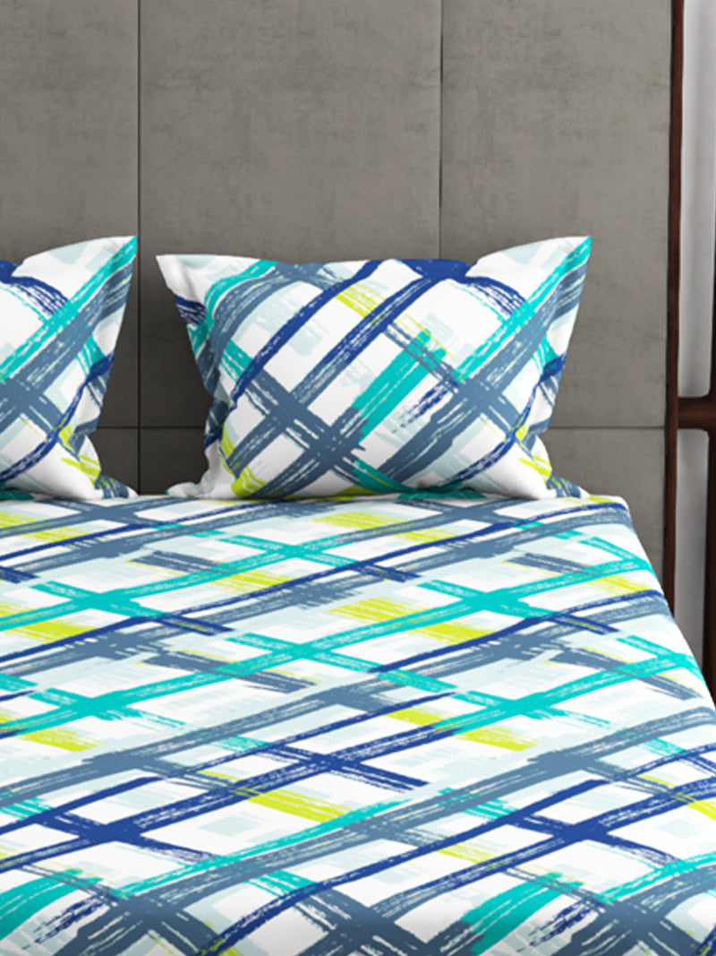 226_Callista Super Soft 100% Cotton Xl King Size Bedsheet With 2 Pillow Covers_BED1861A_4