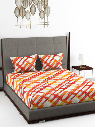 226_Callista Super Soft 100% Cotton Xl King Size Bedsheet With 2 Pillow Covers_BED1862A_1