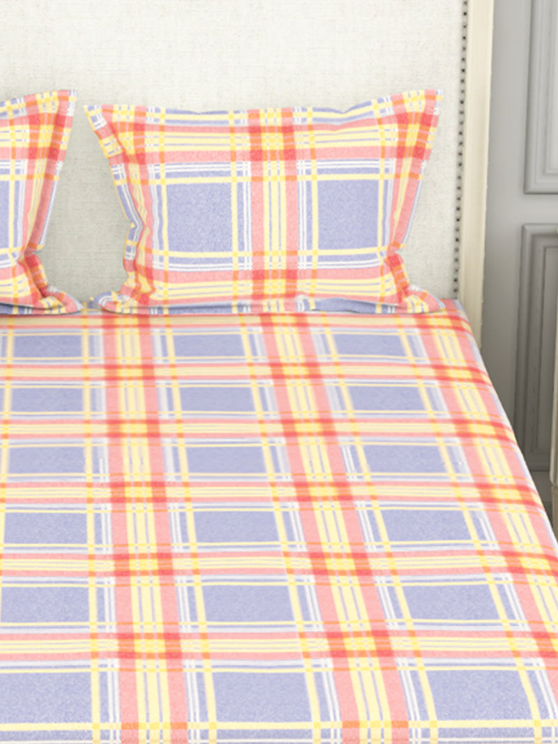 226_Castillo 100% Pure Cotton Double Bedsheet With 2 Pillow Covers_BED2751A_4