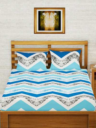 226_Envogue Extra Smooth Micro Double Bedsheet With 2 Pillow Covers_BED3223_2