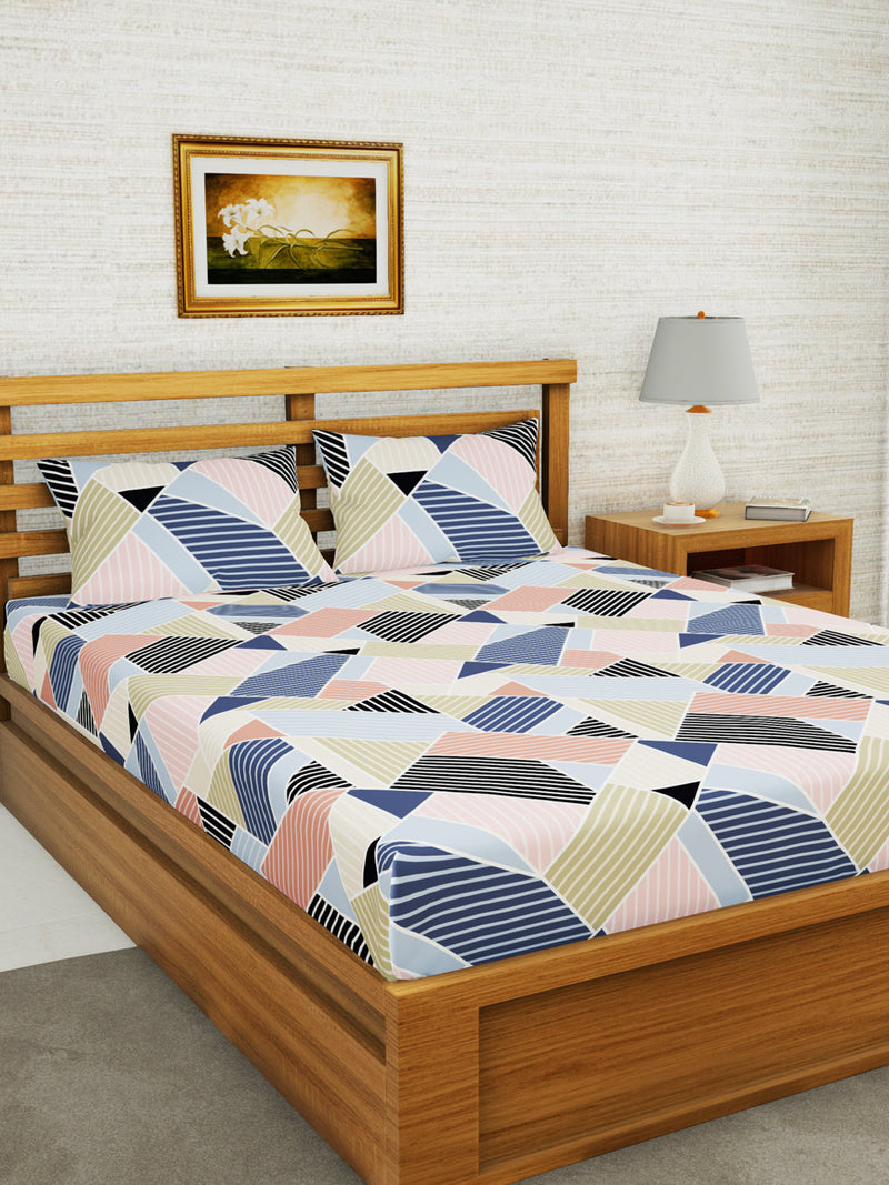 226_Envogue Extra Smooth Micro Double Bedsheet With 2 Pillow Covers_BED3225_1