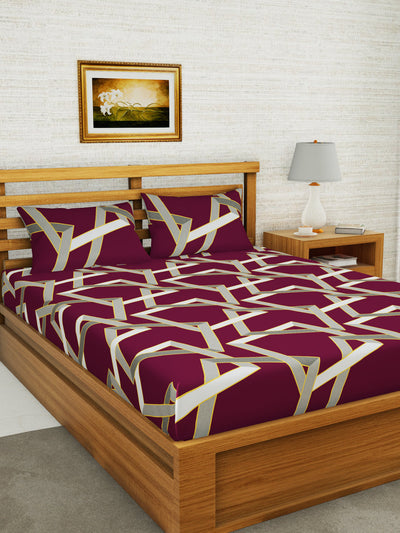 226_Envogue Extra Smooth Micro Double Bedsheet With 2 Pillow Covers_BED3227_1