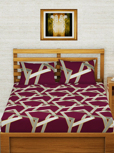 226_Envogue Extra Smooth Micro Double Bedsheet With 2 Pillow Covers_BED3227_2