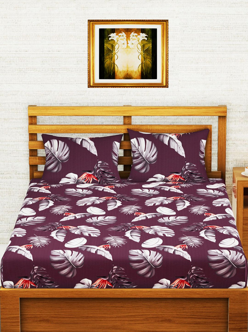 226_Envogue Extra Smooth Micro Double Bedsheet With 2 Pillow Covers_BED3272_2