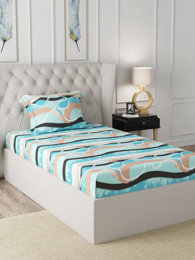 226_Rivera Extra Smooth Micro Single Bedsheet With 1 Pillow Cover_BED3284_1