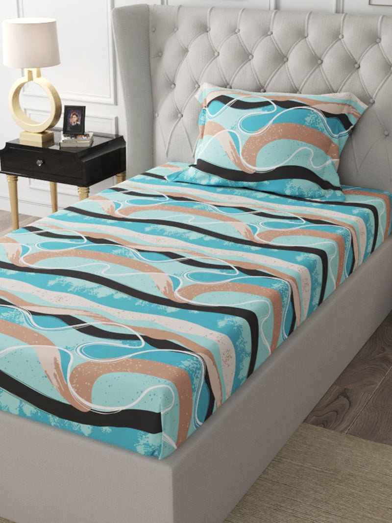 226_Rivera Extra Smooth Micro Single Bedsheet With 1 Pillow Cover_BED3284_4