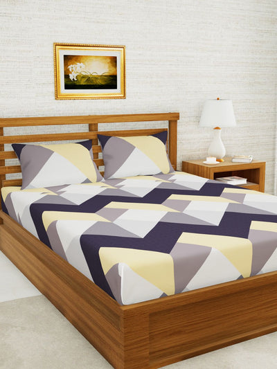 226_Envogue Extra Smooth Micro Double Bedsheet With 2 Pillow Covers_BED3307_1