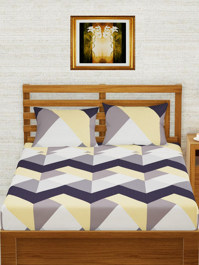 226_Envogue Extra Smooth Micro Double Bedsheet With 2 Pillow Covers_BED3307_2