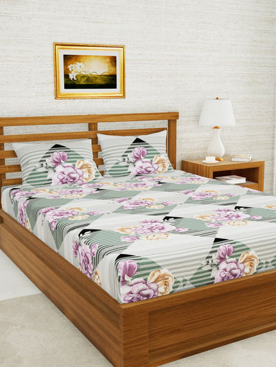 226_Envogue Extra Smooth Micro Double Bedsheet With 2 Pillow Covers_BED3313_1