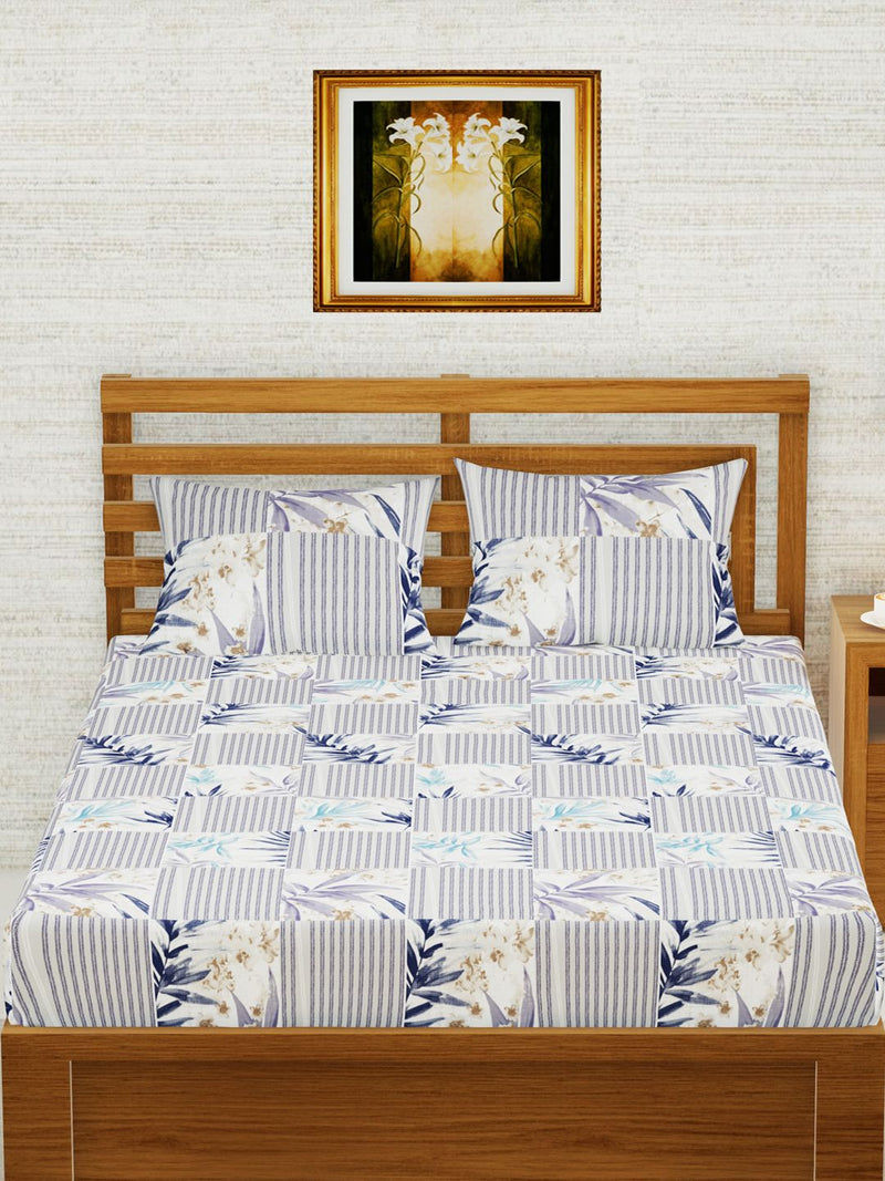 226_Envogue Extra Smooth Micro Double Bedsheet With 2 Pillow Covers_BED3320_2