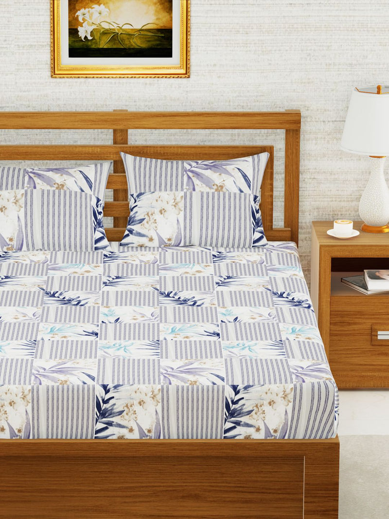 226_Envogue Extra Smooth Micro Double Bedsheet With 2 Pillow Covers_BED3320_3