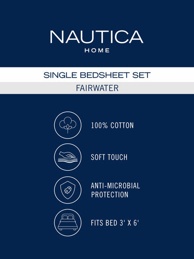 Super Soft 100% Cotton Single Bedsheet With 1 Pillow Cover <small> (checks-blue/red)</small>