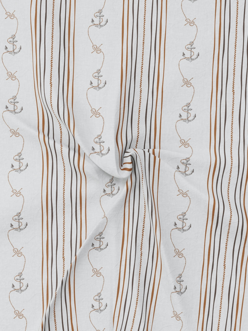 Super Soft 100% Cotton Single Bedsheet With 1 Pillow Cover <small> (abstract-brown/choco)</small>