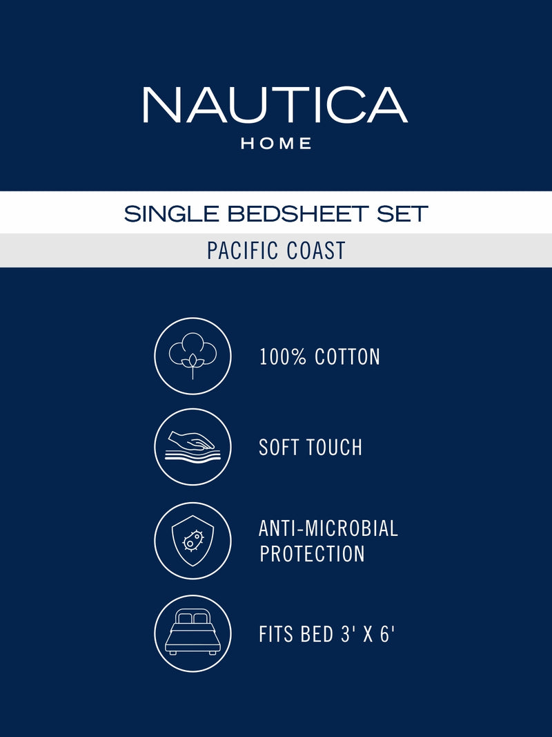 100% Premium Cotton Single Bedsheet With 1 Pillow Cover <small> (checks-wine/purple)</small>